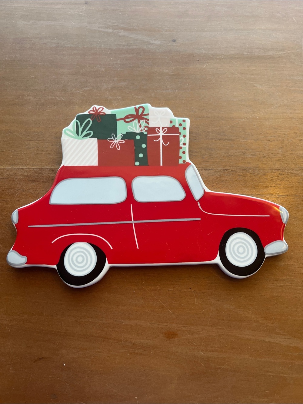 Coton Colors Holiday Red Car Large Attachment for Happy Everything Plate